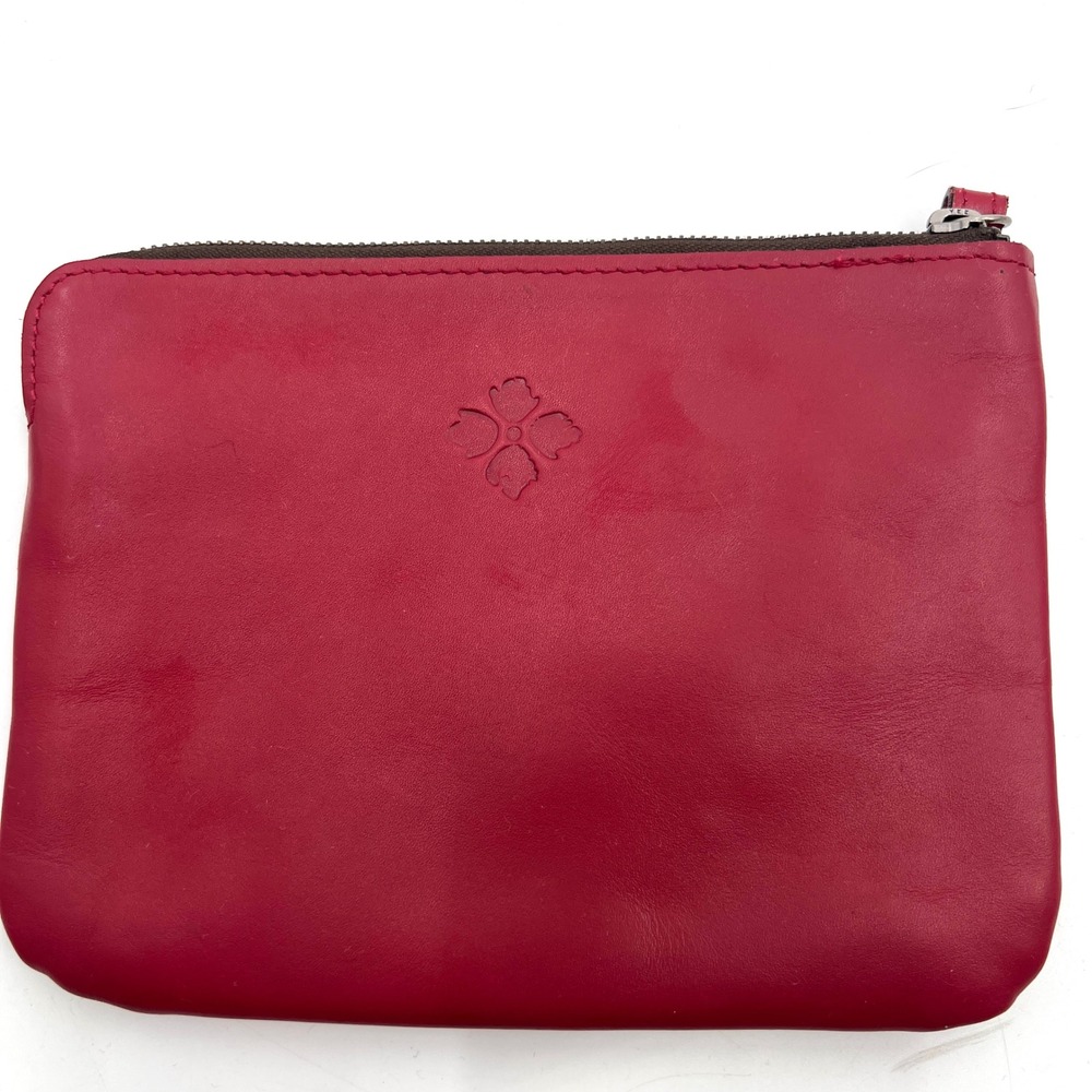 Patricia Nash Cassini‎ Wristlet Rose Red Tooled Leather Floral Western - Picture 4 of 9